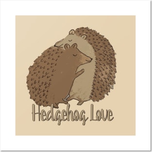 Cute watercolor hedgehog love hedgehugs watercolour watercolour hedgehugs Posters and Art